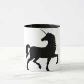Mug Imaginaire de silhouette de licorne (Centre)
