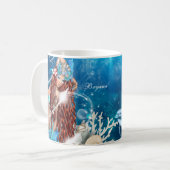 Mug Imaginaire de sirène Plage de Red Head Enchanted (Devant gauche)