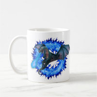 Imaginaire Dragon Blue Flamme Fire