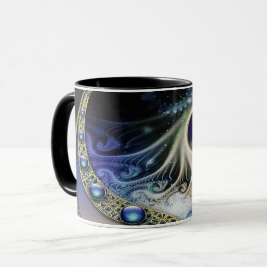 Mug imaginaire fractal Abstrait (Devant gauche)