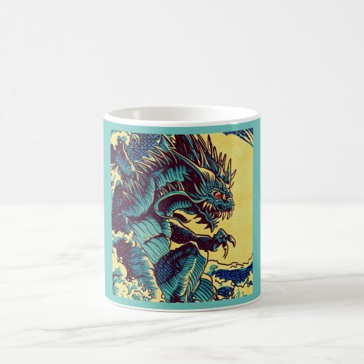 Mug Imaginaire Kaiju Anime - Woodcut 1 (Centre)