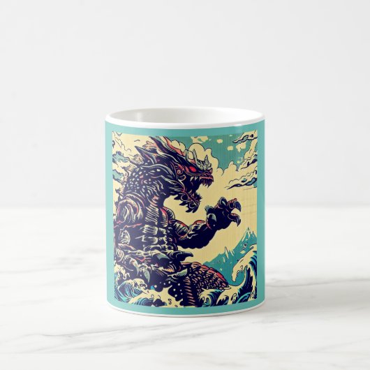 Mug Imaginaire Kaiju Anime - Woodcut 4 (Centre)