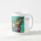 Mug Imaginaire lunatique de chat/papillon de Catterfly (Devant droit)