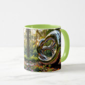 Mug Imaginaire mignon Abstrait Chrome Structure (Devant droit)