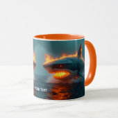 Mug Imaginaire mignon feu requin mer (Devant droit)