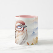 Mug Imaginaire mignon Fleur d'oiseau chinois (Centre)