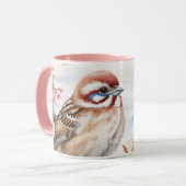 Mug Imaginaire mignon Fleur d'oiseau chinois (Devant gauche)