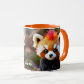 Mug Imaginaire mignon Panda Red Hai (Devant droit)