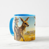 Mug Imaginaire mignon Wombat Kangaroo Koala (Devant gauche)
