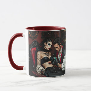 Mug Imaginaire Mignonne fille homme tatouage