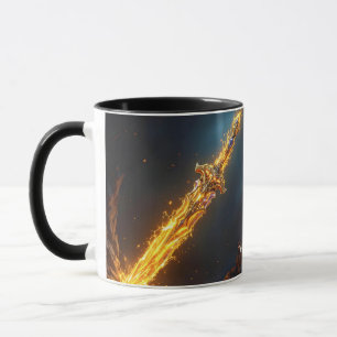 Mug Imaginaire mignonne Flames épée grotte
