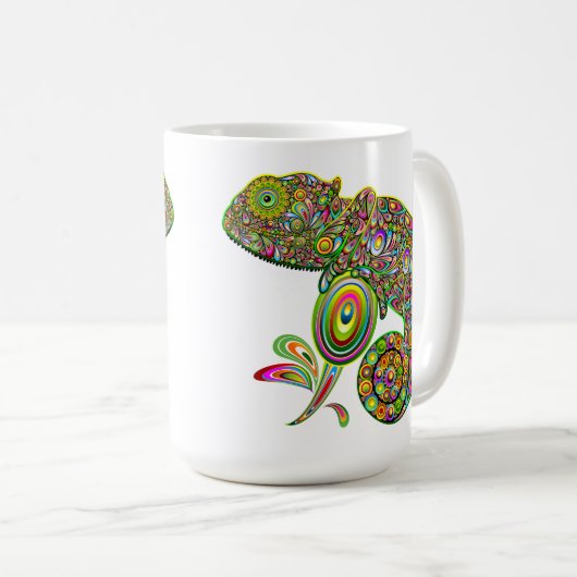 Mug Imaginaire psychédélique de Chameleon (Devant droit)