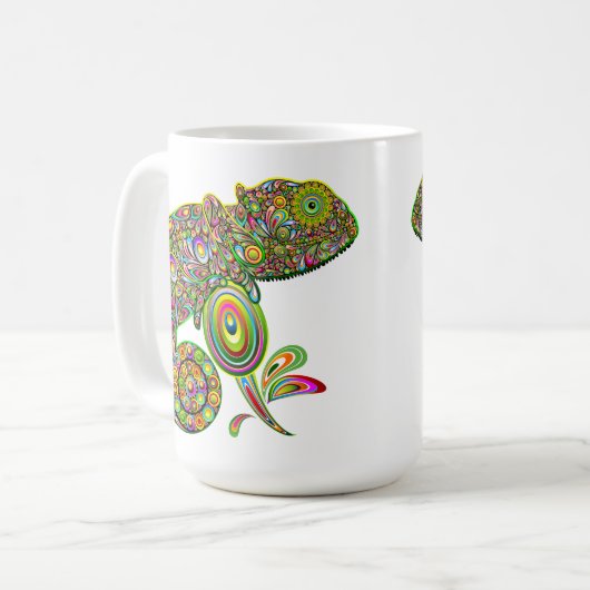 Mug Imaginaire psychédélique de Chameleon (Devant gauche)