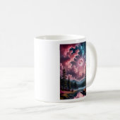 Mug Imaginaire rose Lune Dreamy Night Sky Paysage Tee (Devant droit)