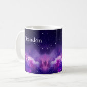 Mug Imaginaire spatial, ciel mauve (Devant gauche)