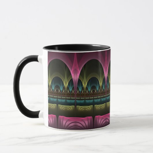 Mug Imaginaire spécial Motif Abstrait coloré Fractal (Gauche)