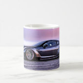 Mug imaginaire super sport voiture classique blanc caf (Centre)