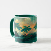 Mug Imaginaire tropical Mer & Palmiers (Devant gauche)