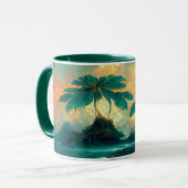 Mug Imaginaire tropical Mer & Palmiers (Devant gauche)