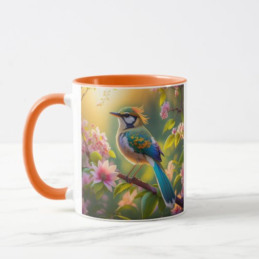 Mug Imaginaire Turquoise à ailes vert (Gauche)