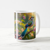 Mug Imaginaire Turquoise à ailes vert (Devant droit)