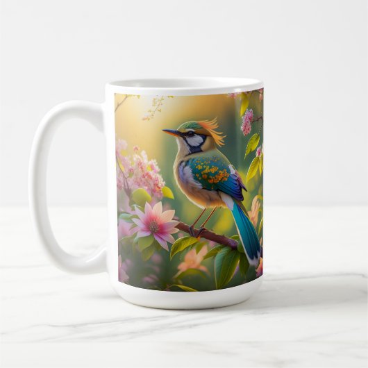 Mug Imaginaire Turquoise à ailes vert (Gauche)