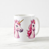 Mug Imaginaire Unicorne rose (Devant droit)