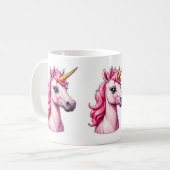Mug Imaginaire Unicorne rose (Devant gauche)