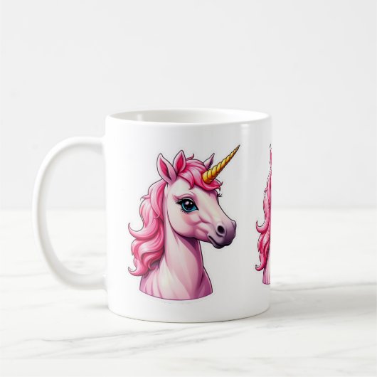 Mug Imaginaire Unicorne rose (Gauche)