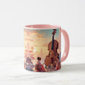 Mug Imaginaire Violon mignon Filles Thé (Devant droit)