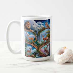 Mug Imaginaire Whimsical de la faune Miniature complex