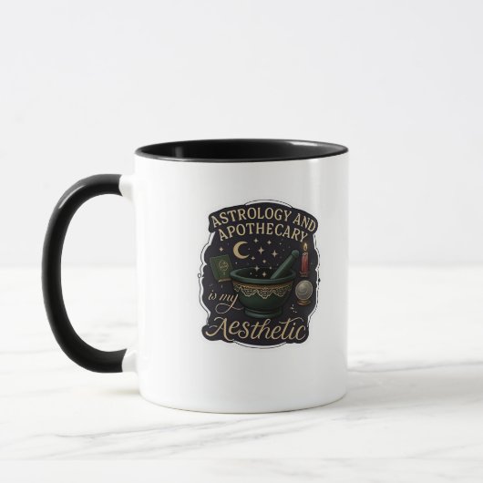 Mug Imaginaire Whimsigoth - Forêts mystiques, Lunes et (Gauche)