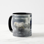 Mug Imaginaire White Horse & Ocean Surf Cadeaux (Devant gauche)