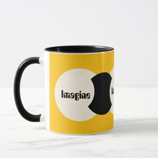 Mug Imaginez le logo jaune (Gauche)