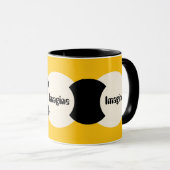 Mug Imaginez le logo jaune (Devant droit)