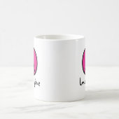 Mug Imaginez le symbole de PAIX ROSE (Centre)