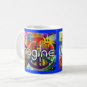 Mug "Imaginez" les cadeaux des années 70 de (Devant gauche)