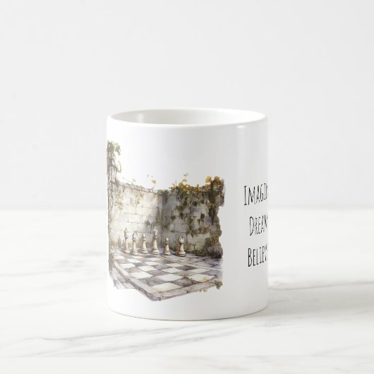 Mug Imaginez Rêve Croire Échiquier Géant (Centre)