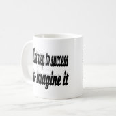 Mug Imaginez un devis motivatif de réussite (Devant gauche)