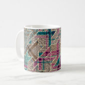 Mug Imitation du motif de patchwork indien avec textur (Devant gauche)