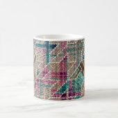 Mug Imitation du motif de patchwork indien avec textur (Centre)