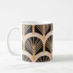 Mug Imitation or : aquarelle art déco.