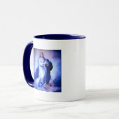 Mug Immaculé bleu Conception (Devant gauche)