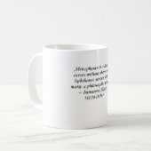 Mug Immanuel Kant sur la métaphysique et la (Devant gauche)