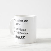 Mug "Immatriculé dans le chaos" (Devant gauche)