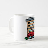 Mug Immeuble de façade et bureaux (Devant gauche)