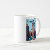 Mug Immeuble en fer plat New York (Devant droit)