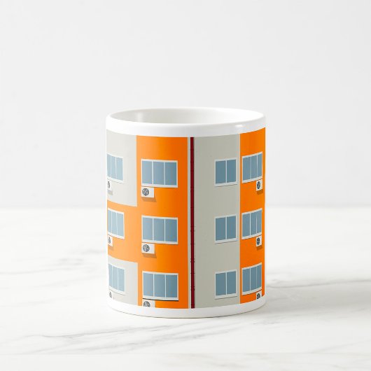 Mug Immeuble moderne avec climatiseurs