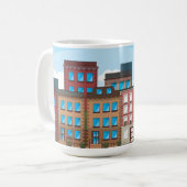 Mug Immeubles en grès brun (Devant gauche)