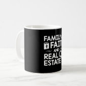 Mug Immobiliers de foi chrétienne de famille d'agent (Devant gauche)